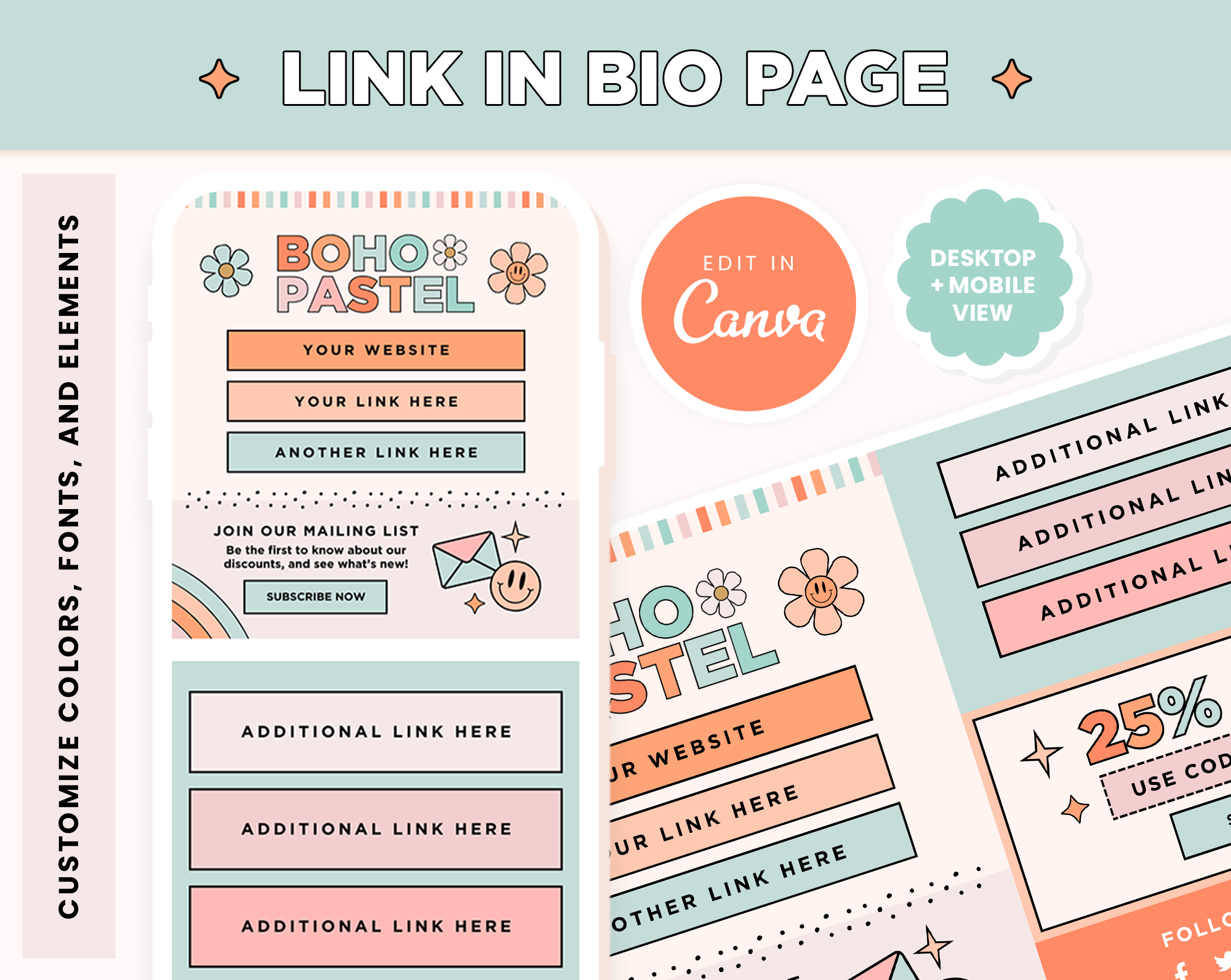 Link In Bio Template – Pastelgrid