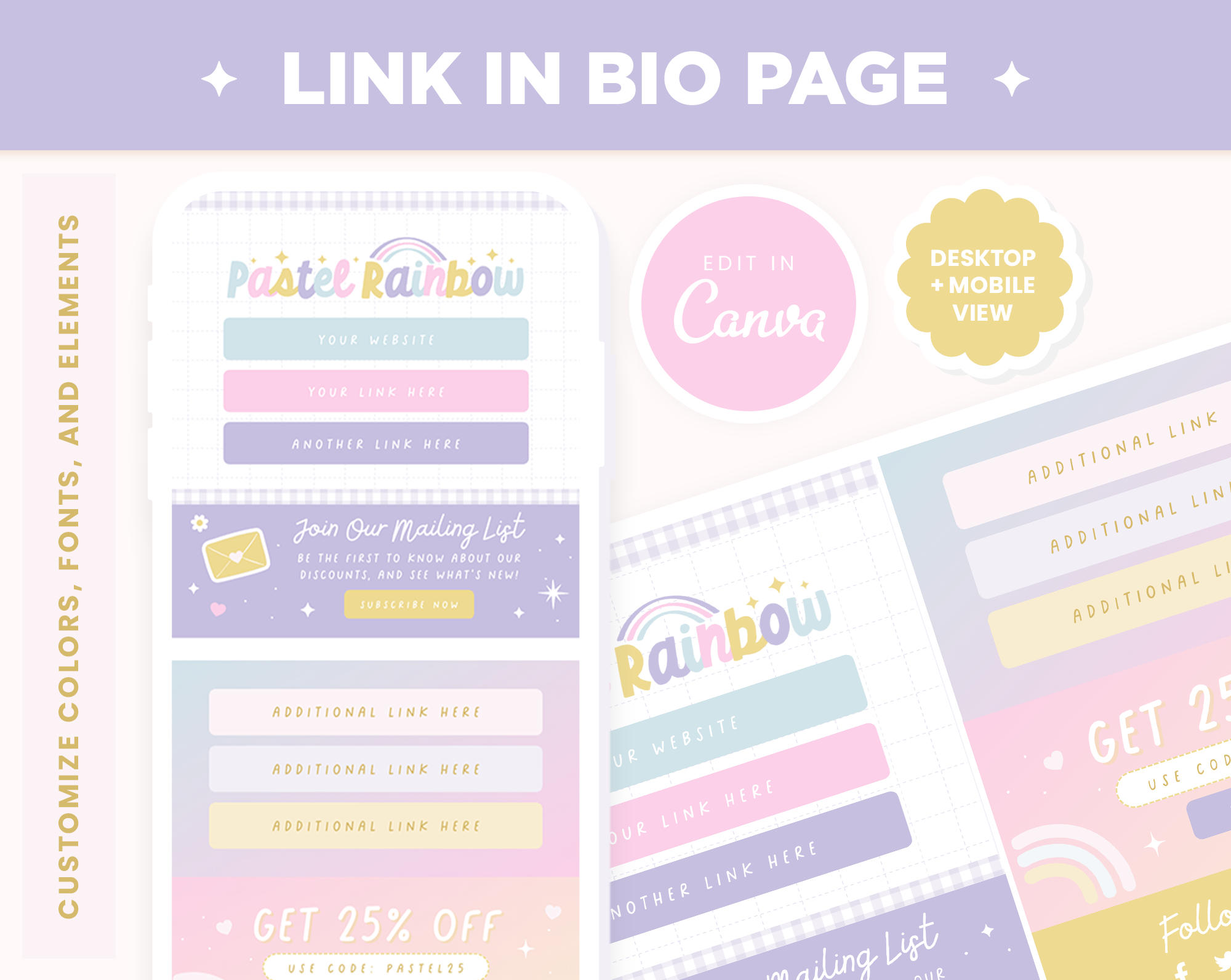 Link In Bio Template – Pastelgrid