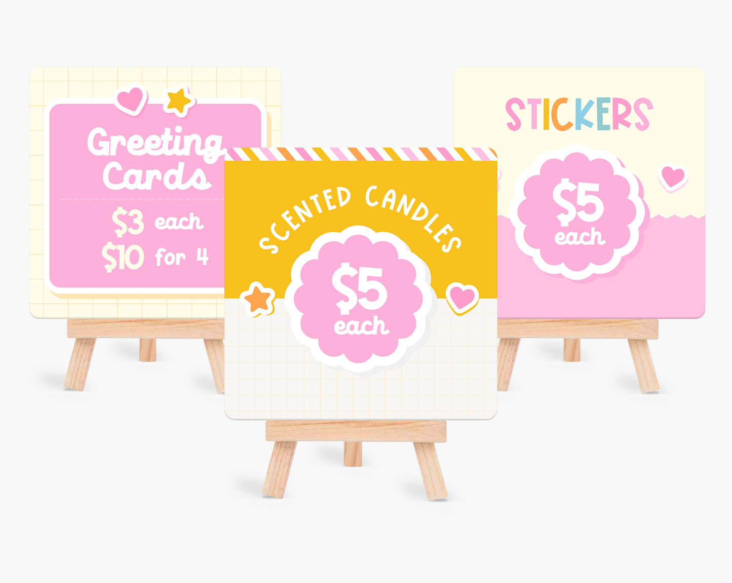 Price Display Cards