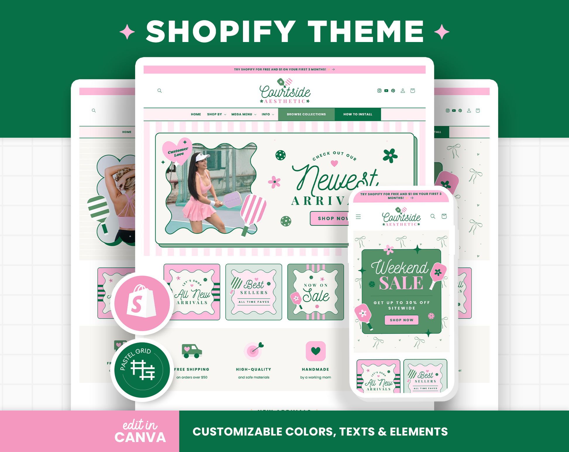 Courtside Aesthetic Shopify Theme