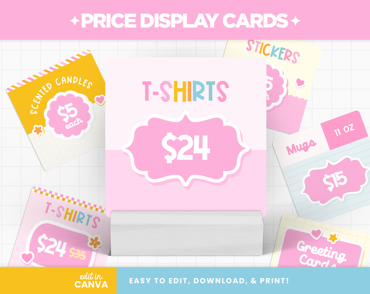 Price Display Cards