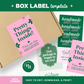 Box Label Template