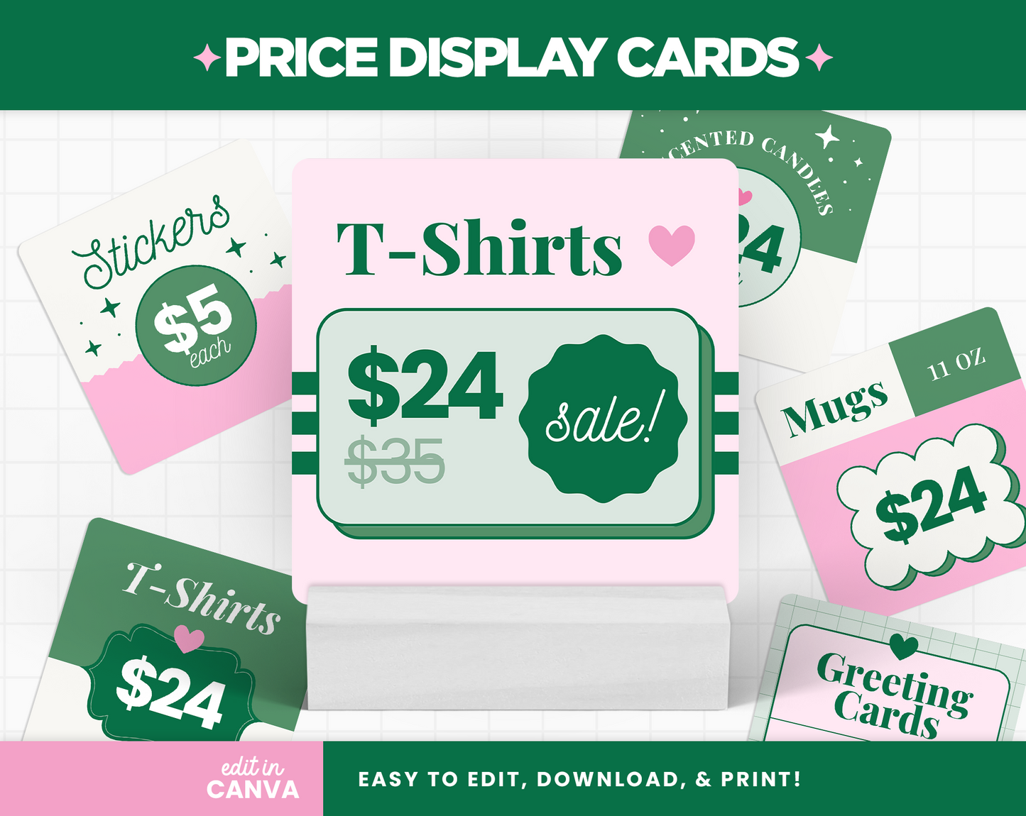 Price Display Cards