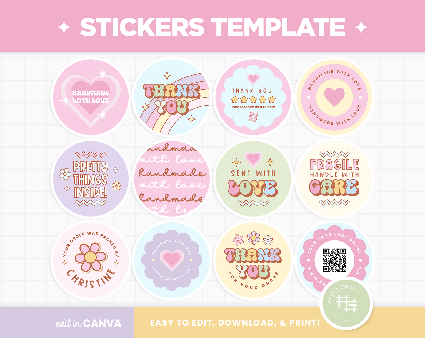 Stickers Template