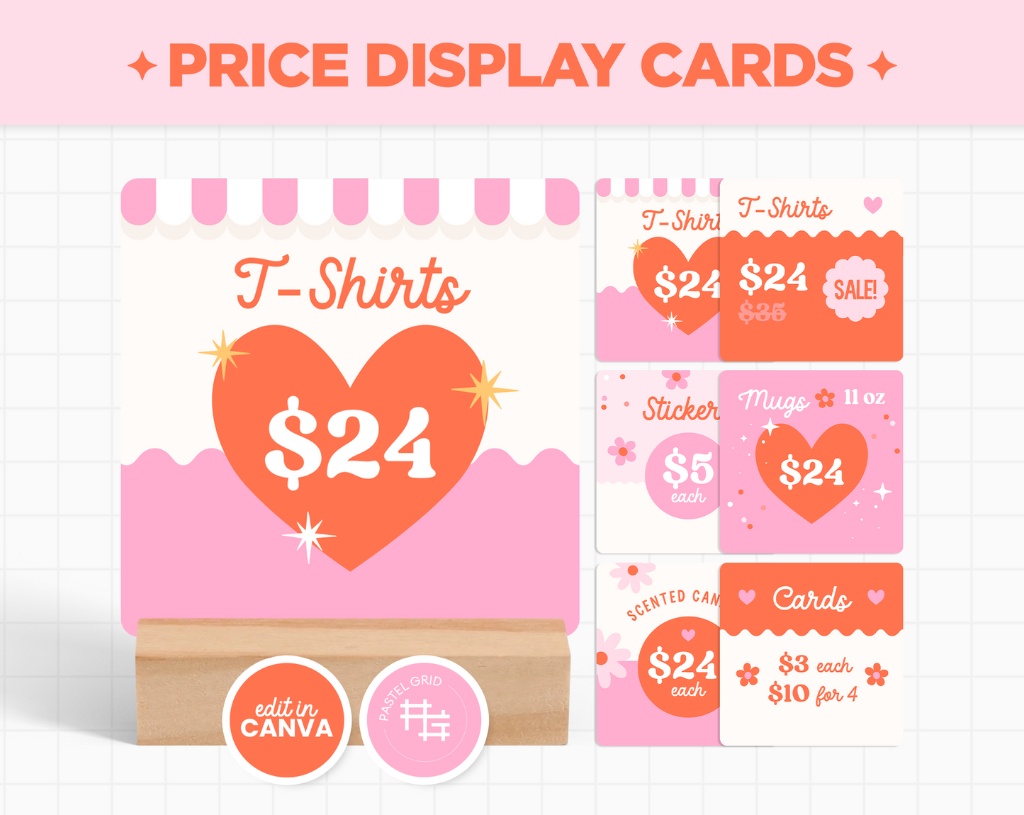 Price Display Cards