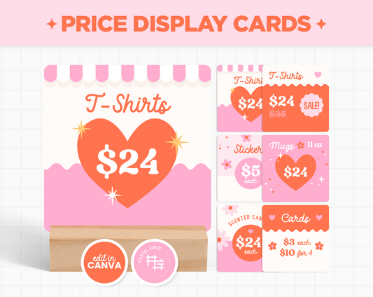 Price Display Cards