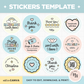 Stickers Template