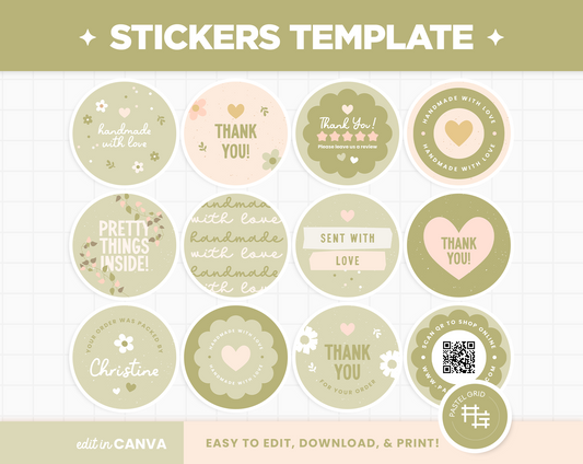 Stickers Template