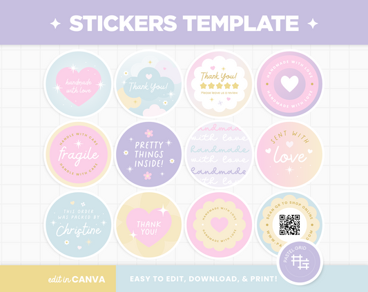 Stickers Template