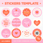 Stickers Template