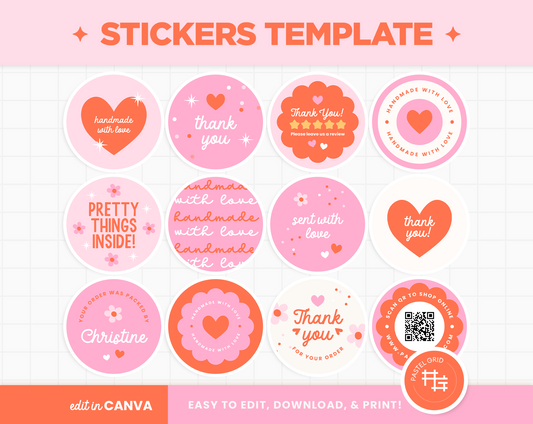 Stickers Template