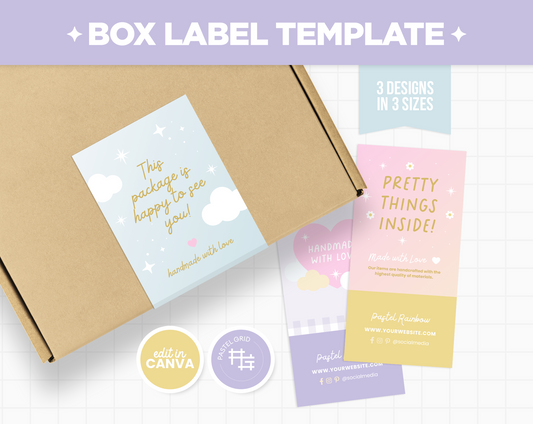 Box Label Template