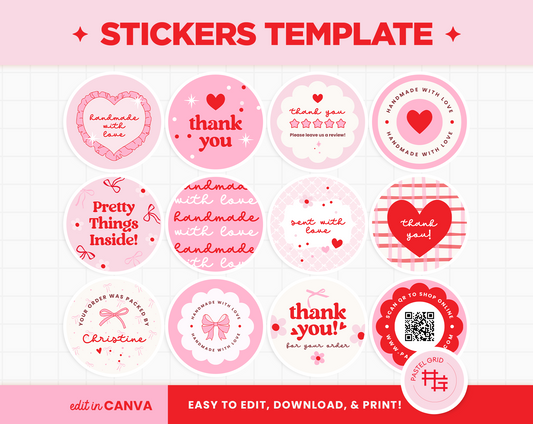 Stickers Template