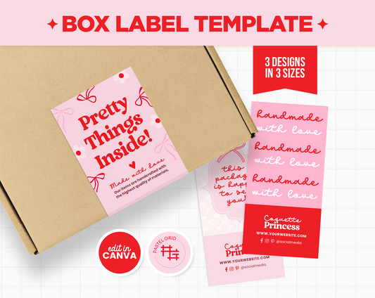 Box Label Template