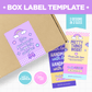 Box Label Template
