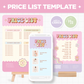 Price List Template