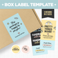 Box Label Template