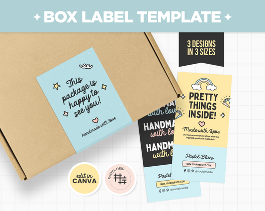 Box Label Template