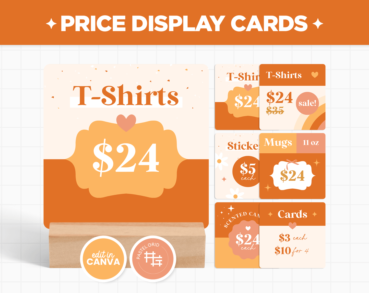 Price Display Cards