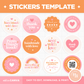 Stickers Template
