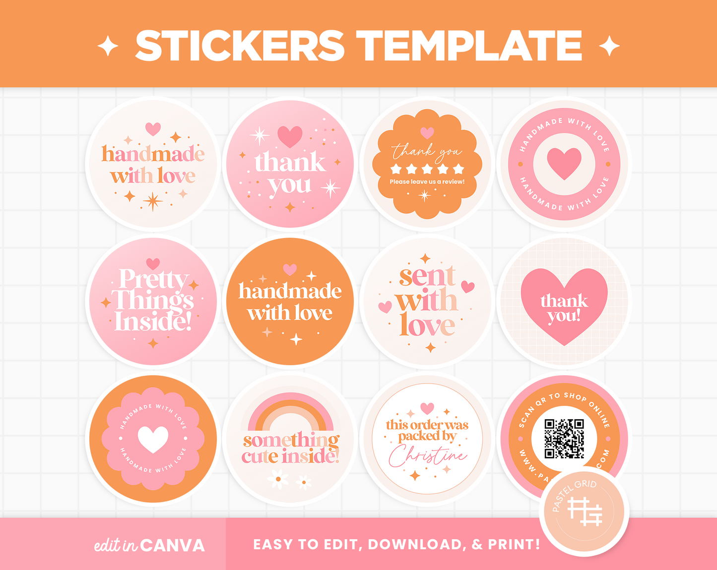 Stickers Template