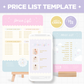 Price List Template