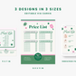 Price List Template