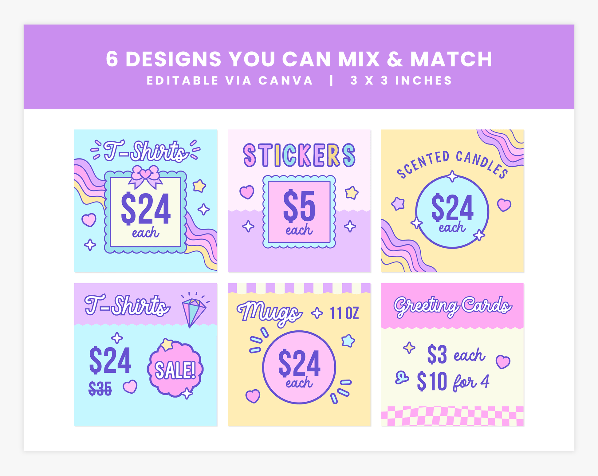 Price Display Cards