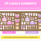Pet Canva Elements + Image Frames
