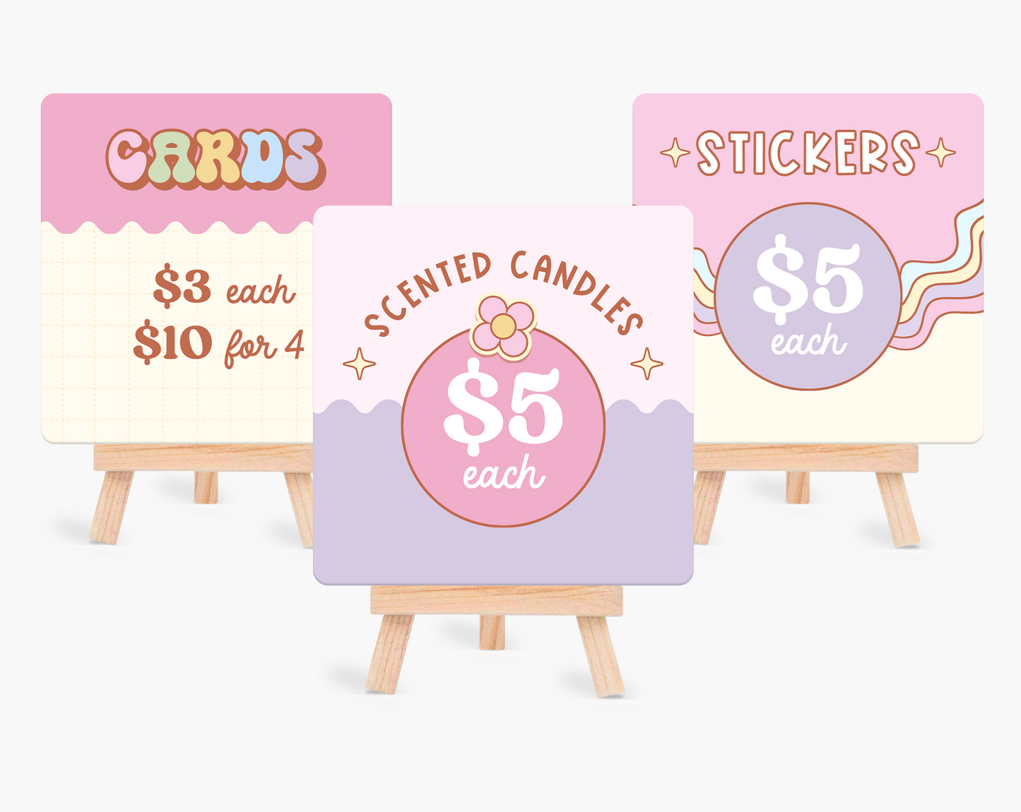 Price Display Cards