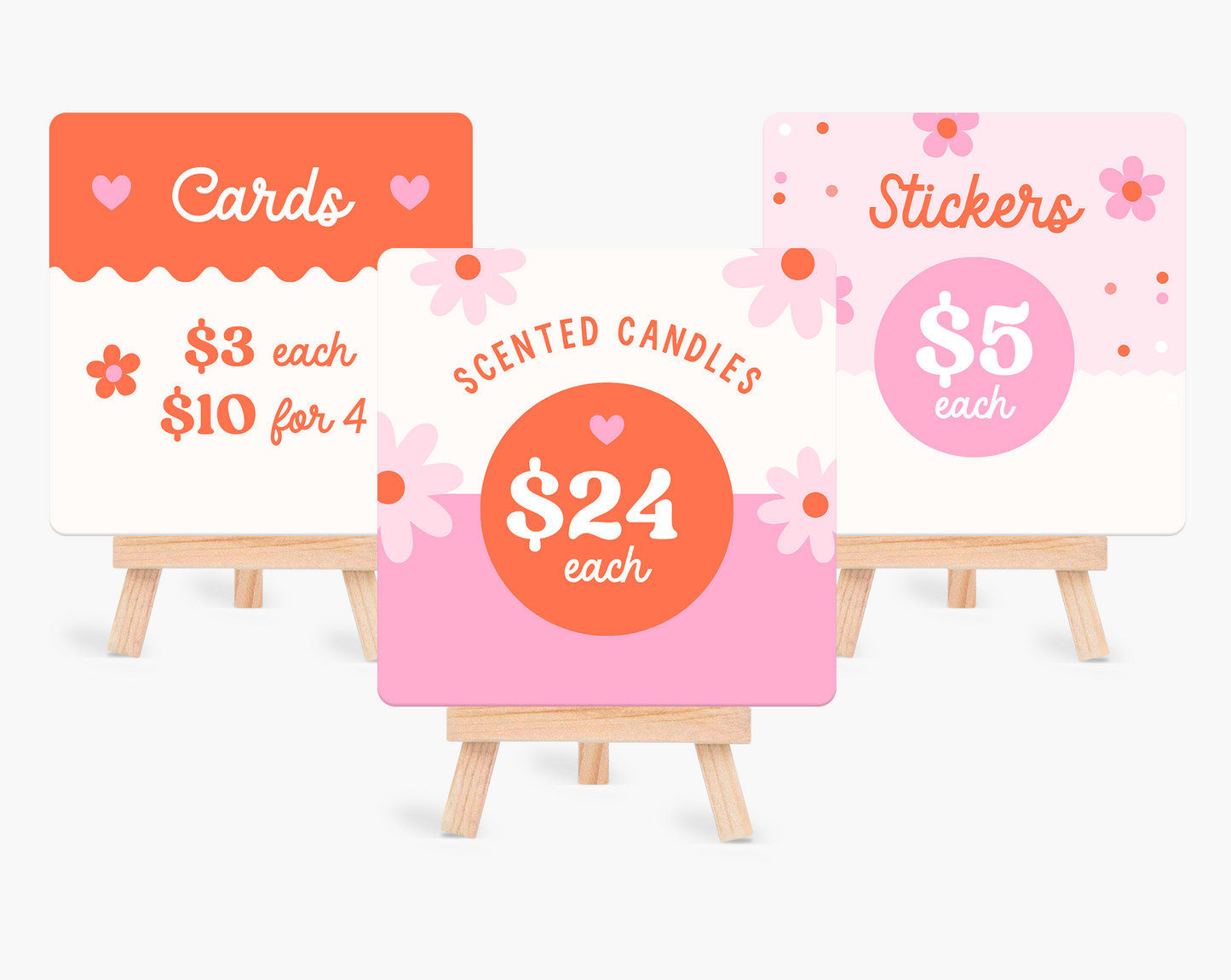 Price Display Cards