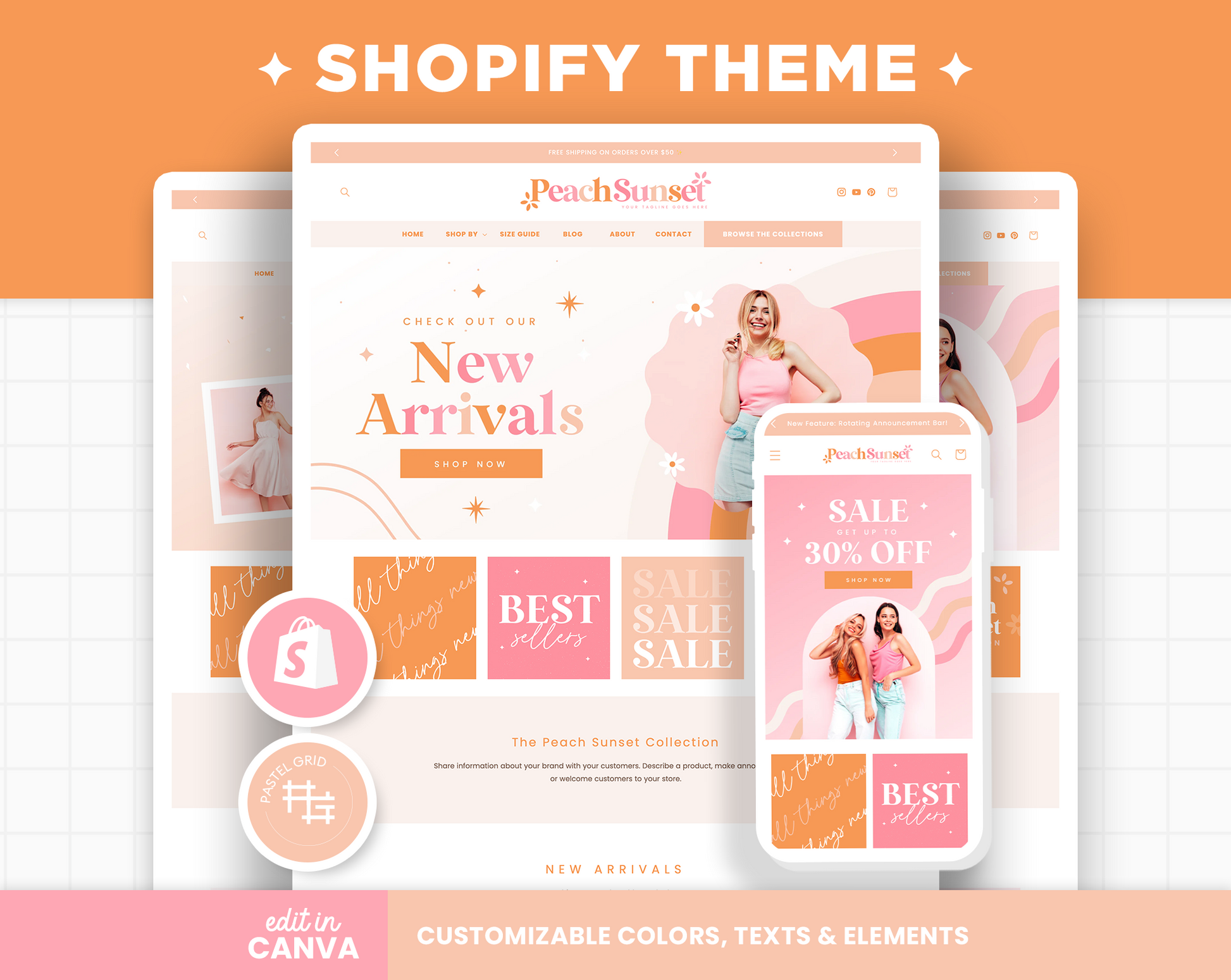 Peach Sunset Shopify Theme